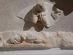 Sarcophage des Acceptii, base du panneau latéral.