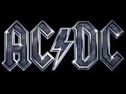Logo AC/DC argent