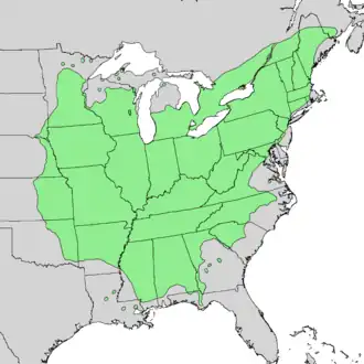 Description de l'image Acer saccharinum range map 1.png.