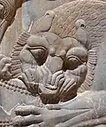 Bas-relief d'un lion achéménide.