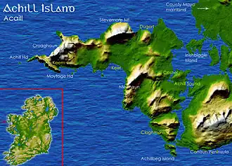 vue satellite (NASA) de l'île