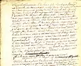 Acte de décès de son épouse (3 février 1794), (cote ADRML : 4 E 3581)