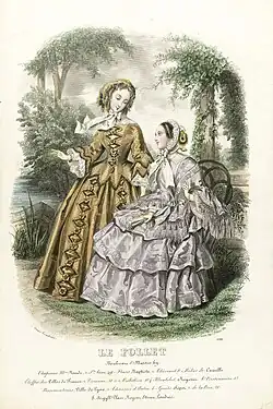 Chapeaux Mme&nbsp;Naudé… (1855), publié dans Le Follet.
