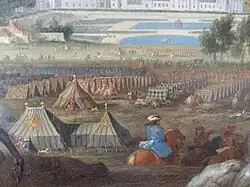 Pavillons de guerre de Louis XIV à Fontainbleau (XVIIe&nbsp;siècle).