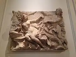 Apollon et Daphné, vers 1753, pierre, 101 x 135 x 20 cm, Paris, musée Carnavalet