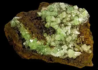 Cuproadamite - Mine d'Ojuela, Mexique (7.5x 4,8&nbsp;cm)