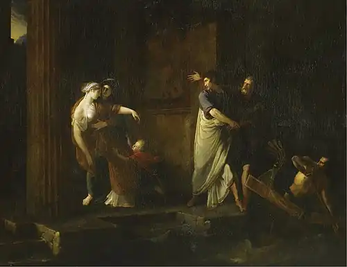 Les Adieux de Brutus à Porcie (1799), Vizille, musée de la Révolution française.