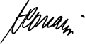 Signature de Adil Çarçani