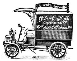 Adler 8 HP Véhicule de livraison