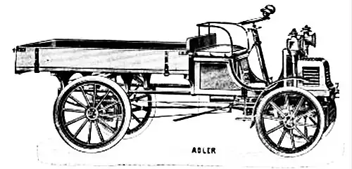 Adler 8 HP Camion à plateau