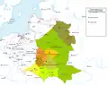 Les provinces de l'Église gréco-catholique en Pologne-Lituanie en 1772.