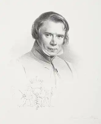 Adolph Schroedter, Autoportrait en 1835
