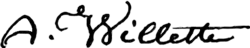 signature d'Adolphe Léon Willette