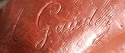 signature d'Adrien Étienne Gaudez