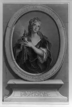 La gravure de Drevet (v. 1730).