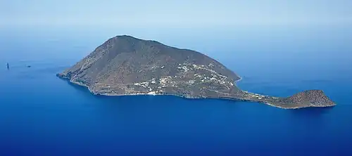 Vue aérienne de Filicudi