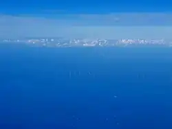 Le parc éolien vu du ciel.