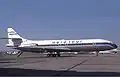 Caravelle III d'Aéro tour immatriculée F-BUFH au Bourget en mai 1976