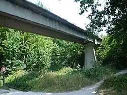 Le viaduc dans la forêt d'Orléans.