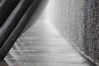 Les aérosols produits par une tour de graduation.