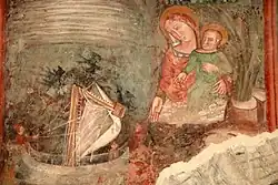 Détail de fresque supérieure