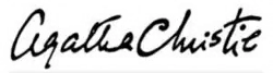 signature d'Agatha Christie