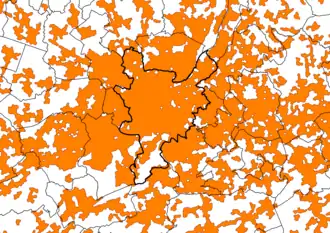 Agglomération morphologique.