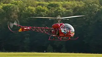 Bell 47G Verrière en bulle de savon, resté célèbre.