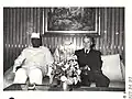 Ahmed Sékou Touré avec le président Nicolae Ceaușescu de la Roumanie.