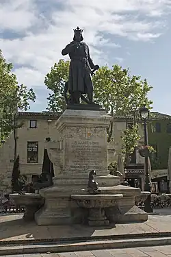 Monument à Saint Louis (1849), bronze, Aigues-Mortes.