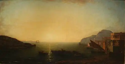 Effet de soleil couchant sur la Méditerranée (1858), musée des beaux-arts de Marseille.