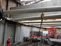 Consolidation des murs.