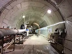 Chantier souterrain.