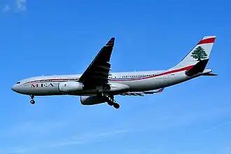 Airbus A330-243 de la MEA