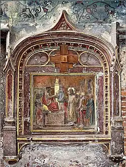 Station 1, du Chemin de croix Jésus est condamné à être crucifié.