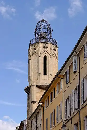 Campanile en fer forgé (XVe&nbsp;siècle) de l'ancien couvent des Augustins, Aix-en-Provence, France.