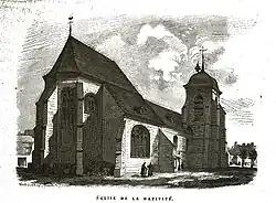 L'abside, XIXe&nbsp;siècle par Charles Fichot.