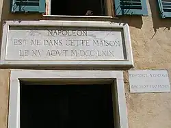 Maison de naissance de Napoléon Bonaparte.