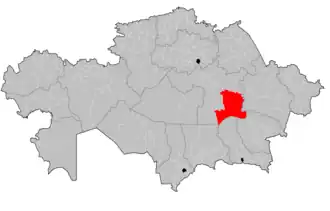 Localisation de District d'Aktogaï