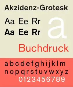 Akzidenz Grotesk.
