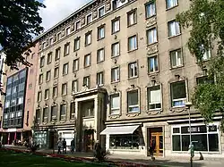 Immeuble de la fondation de l'Art sur la place de la Liberté de Tallinn.