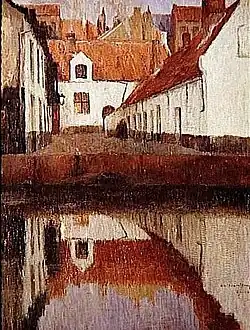 Petite cour en Flandre au crépuscule, 1899Musée d'Orsay, Paris.