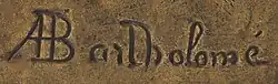signature d'Albert Bartholomé