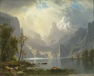 In the Sierras, 1868, Cambridge, Fogg Art Museum.
