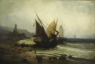 Au phare. Collection privée.