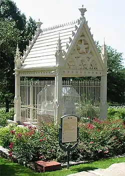 Tombe d'Albert Sidney Johnston au Texas State Cemetery.