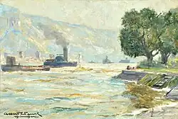 Vue sur le Rhin (sans date)