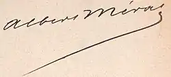 signature d'Albert Mérat
