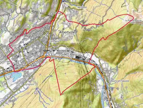 Carte topographique.