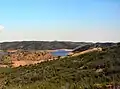 Réservoir du barrage sur le Chança près de Pomarão.